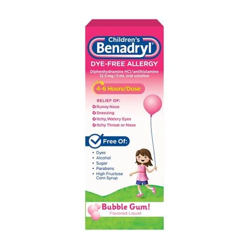 Benadryl Children’s Dye-Free Allergy Liquid