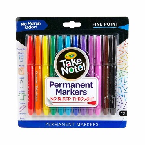 Crayola Take Note Permanent Markers