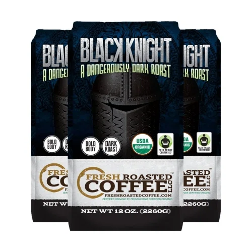 Fresh Roasted Coffee Black Knight Organic Coffee