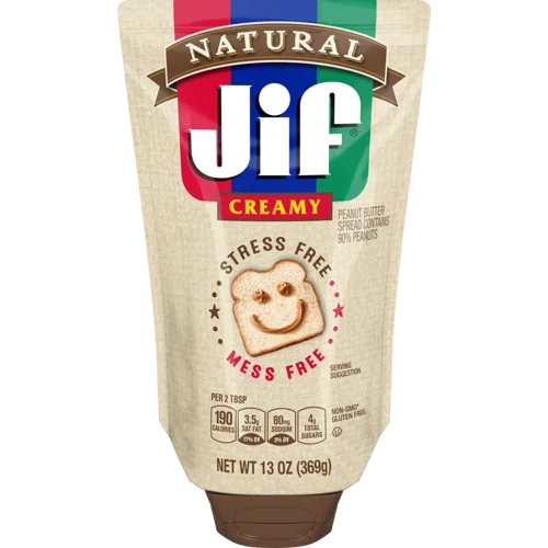 Jif Natural Squeeze Creamy Peanut Butter Spread