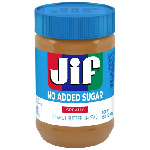 Jif No Added Sugar Creamy Peanut Butter Spread