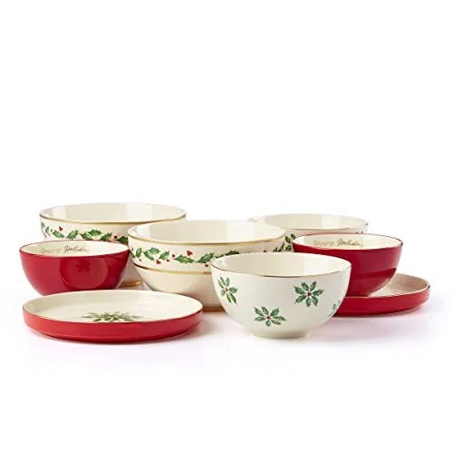 Lenox Holiday Luna 8-Piece Nesting Dinnerware Set