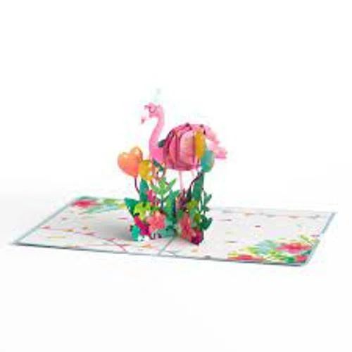 Lovepop Flamazing Birthday Flamingo Pop-Up Card