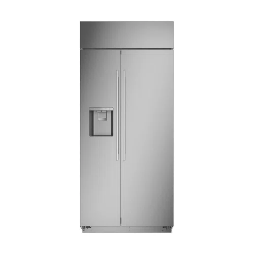 Monogram 20.4 Cu. Ft. Side-by-Side Built-In Refrigerator with Dispenser