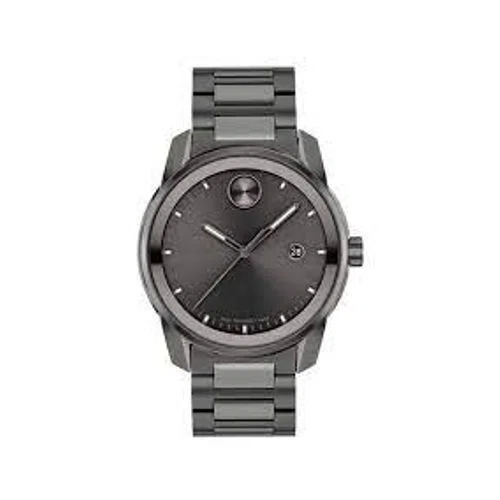 Movado Gunmetal-toned Dial Gunmetal Ion-Plated Stainless Steel