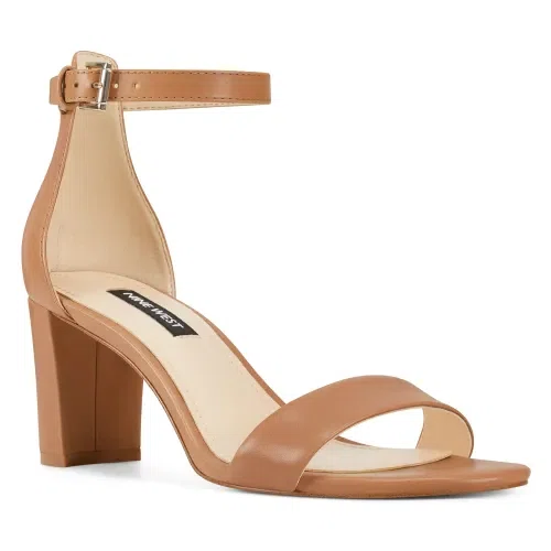 Nine West Pruce Ankle Strap Block Heel Sandals