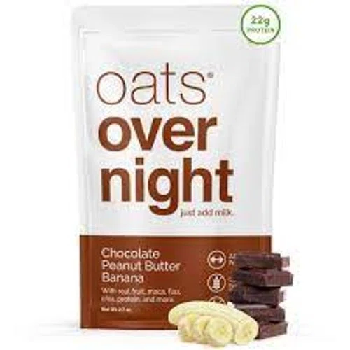 Oats Overnight Chocolate Peanut Butter Banana