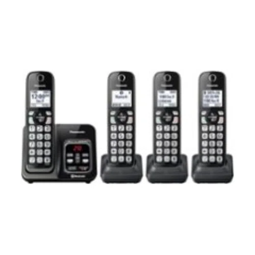 Panasonic 4 Handset TGD5 Cordless Phone