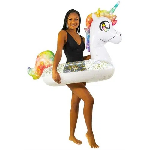 PoolCandy Glitter Unicorn Pool Float