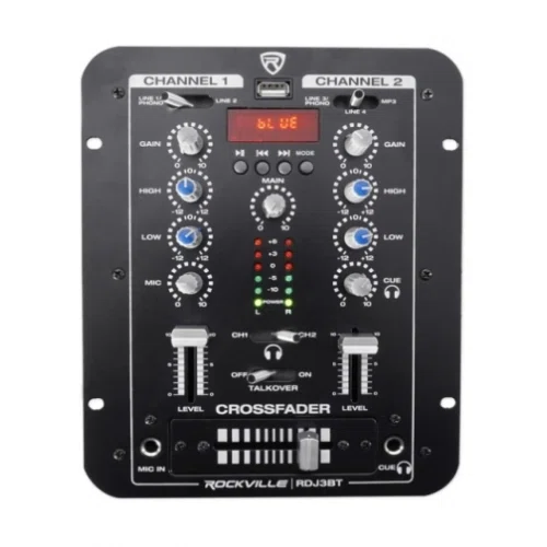 Rockville RDJ3BT 2 Channel DJ Mixer