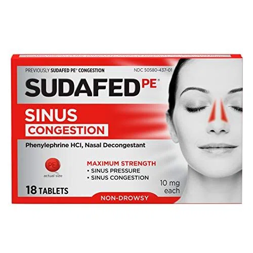 Sudafed PE Sinus Congestion