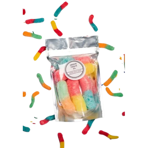 SweetyTreatyCo Freeze Dried Sour Worms