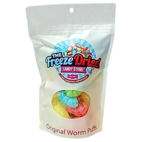 The Freeze Dried Candy Store Worm Puffs