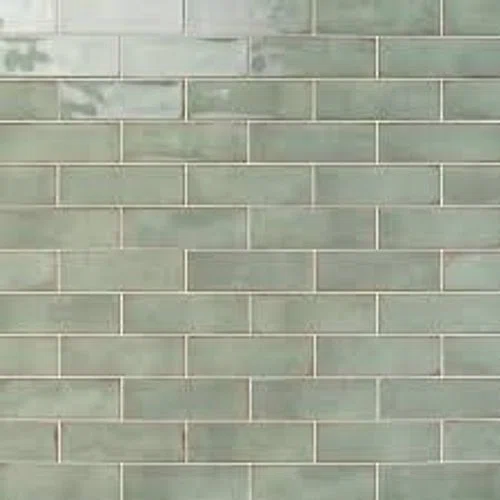 TileBar Los Lunas Green 4x12 Polished Ceramic Subway Wall Tile